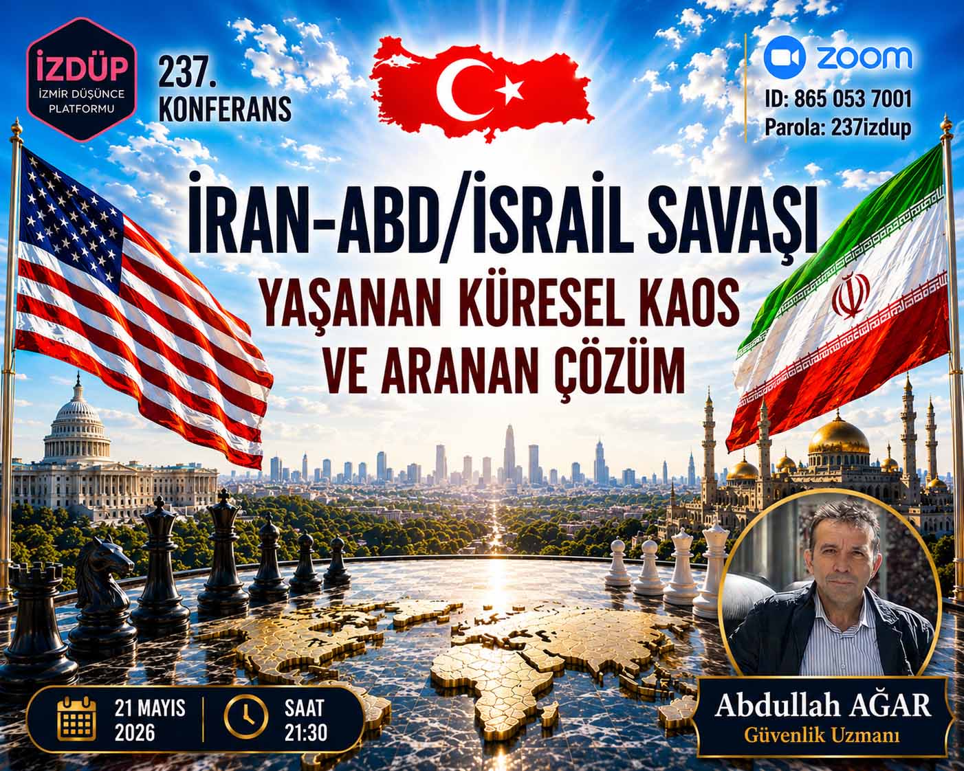 İZMİR DÜŞÜNCE PLATFORMU 237. KONFERANS-Güvenlik Uzmanı Abdullah Ağar