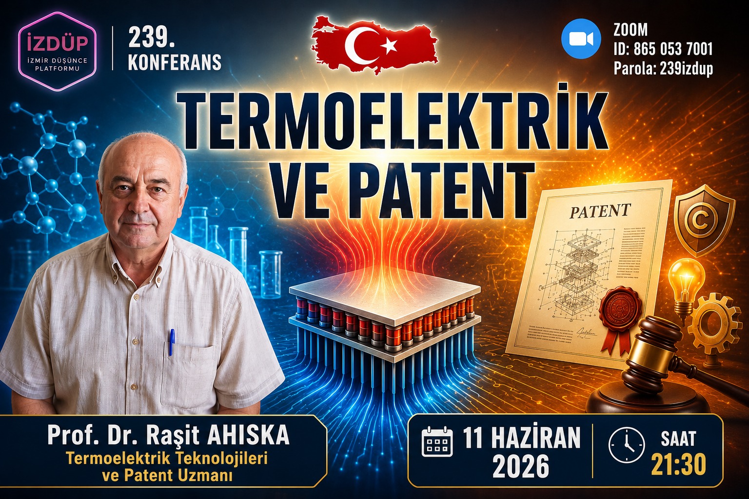 İZMİR DÜŞÜNCE PLATFORMU 239. KONFERANS-Prof. Dr. Raşit AHISKA